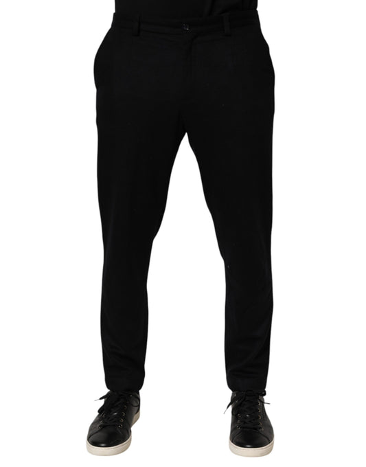 Dolce & Gabbana Schwarze Kaschmirhose für formelle Anlässe