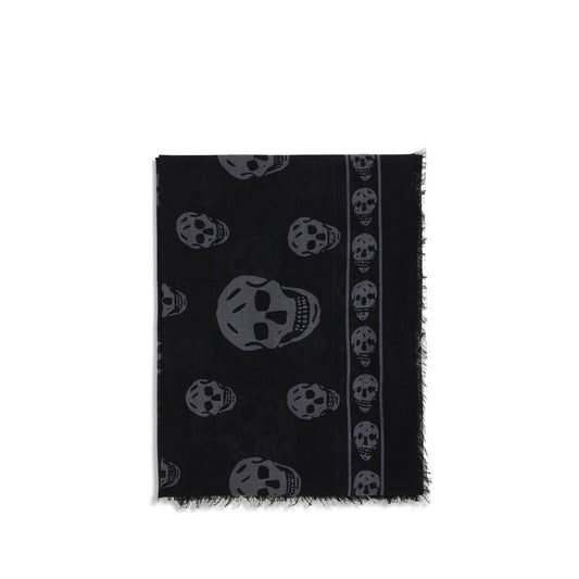 Alexander McQueen Schwarzer Modal-Schal
