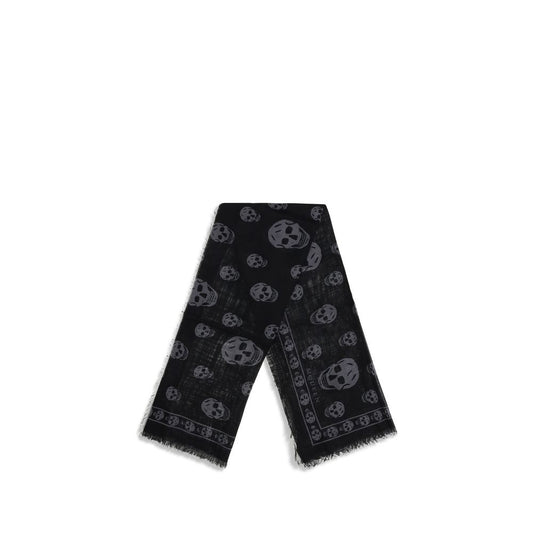 Alexander McQueen Schwarzer Modal-Schal