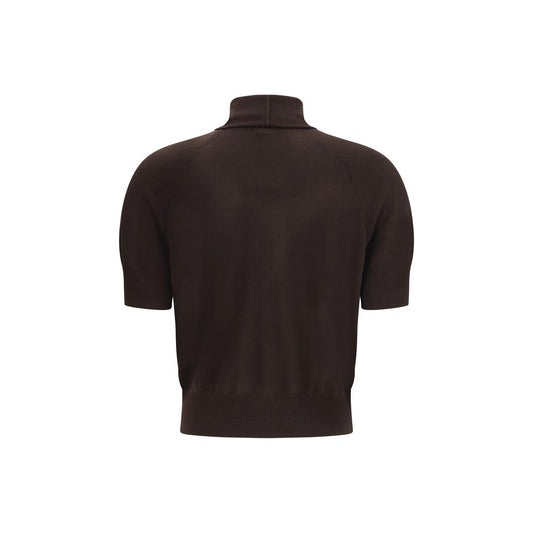 Petar Petrov Brown Merino Wool Top
