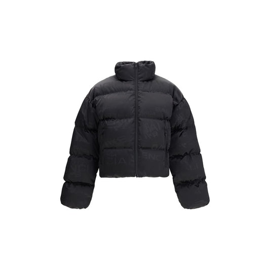 Balenciaga Cropped Puffer Jacket mit Logo-Motiv