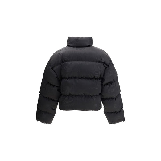 Balenciaga Cropped Puffer Jacket mit Logo-Motiv