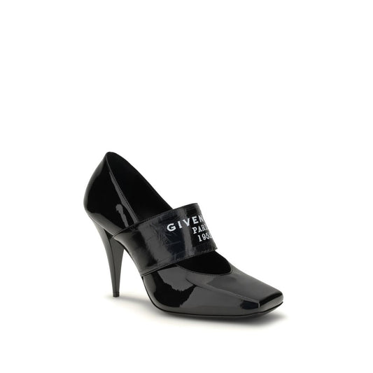 Givenchy Pumps aus schwarzem Kalbsleder mit Bos Taurus-Absatz