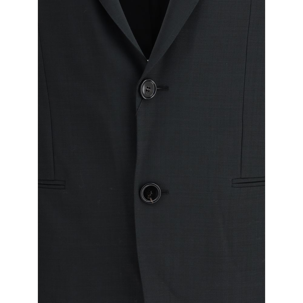 Ami Paris Einreihige Jacke aus Schurwolle