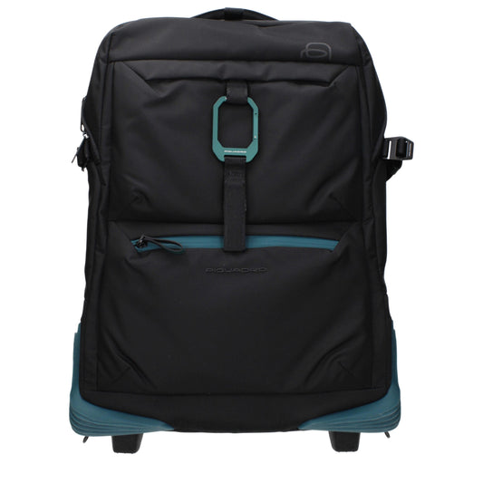 Piquadro Black Fabric Luggage And Travel