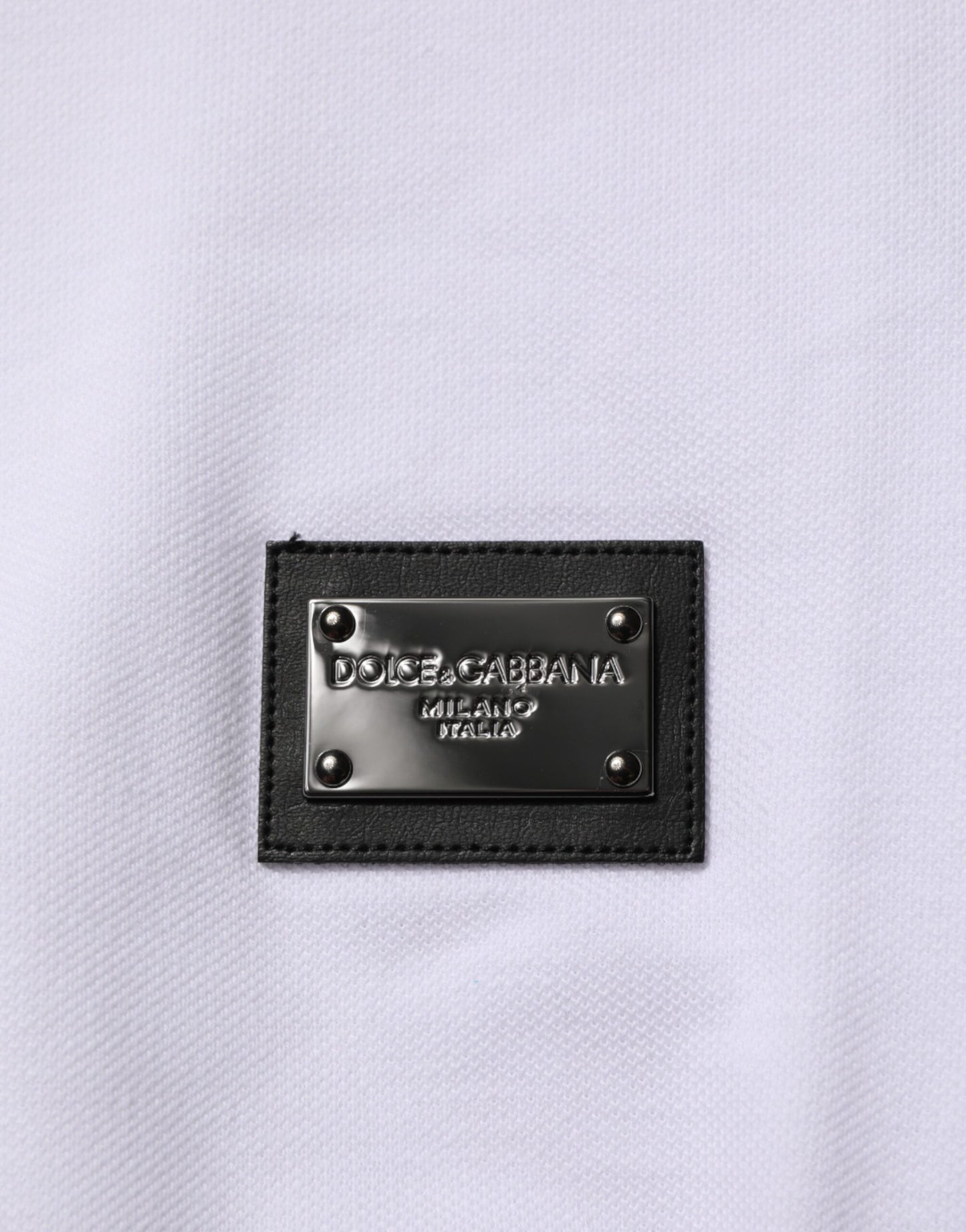 Dolce & Gabbana White Collared Short Sleeves Polo Men T-shirt