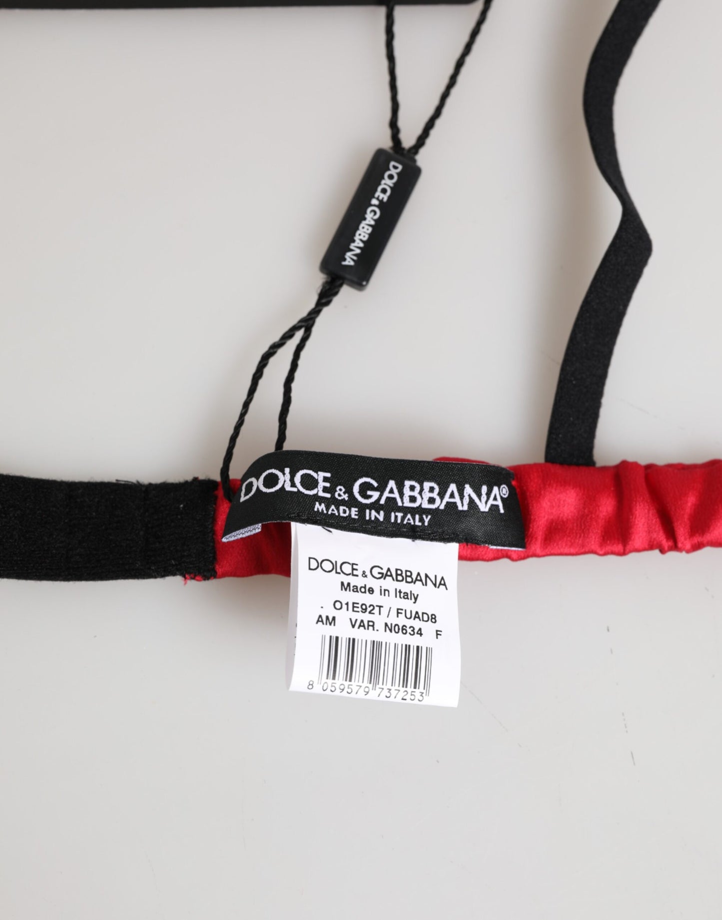 Dolce & Gabbana – Triangel-Unterhose aus weichem Seidensatin in Rot