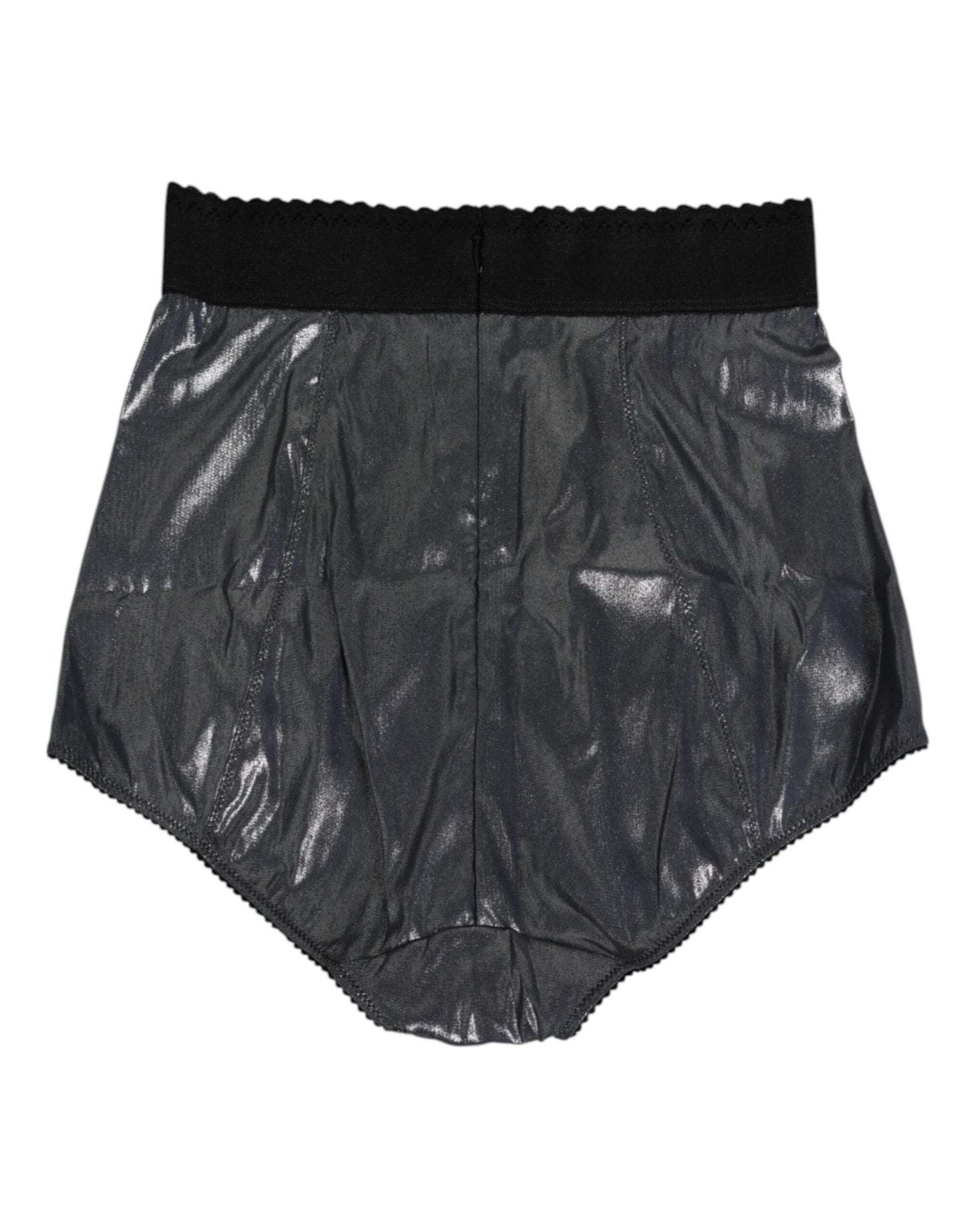 Dolce & Gabbana – Slip-Miederhose aus Stretch-Seide in Grau
