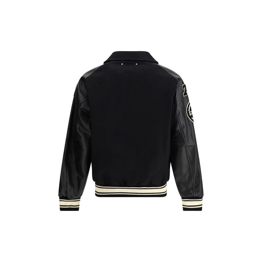 Golden Goose Black Wool Oves Aries Bomber