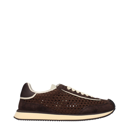 Dolce & Gabbana Braune Stoff-Low-Tops