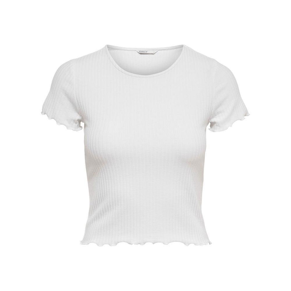 Nur weißes Polyester-T-Shirt