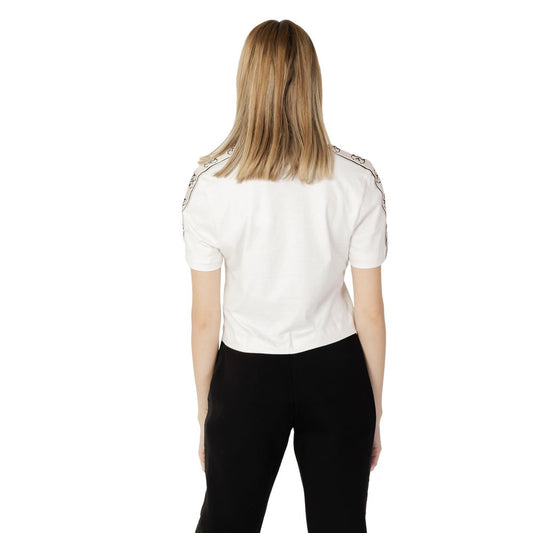 Guess Active Cremefarbenes Baumwoll-T-Shirt