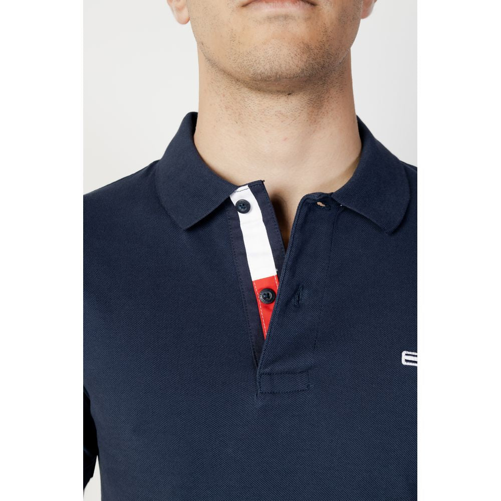 Tommy Hilfiger Jeans – Blaues Poloshirt aus Baumwolle