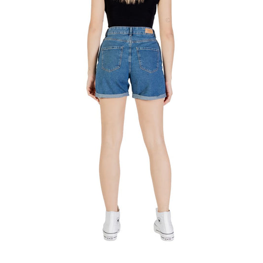 Only – Blaue Baumwollshorts