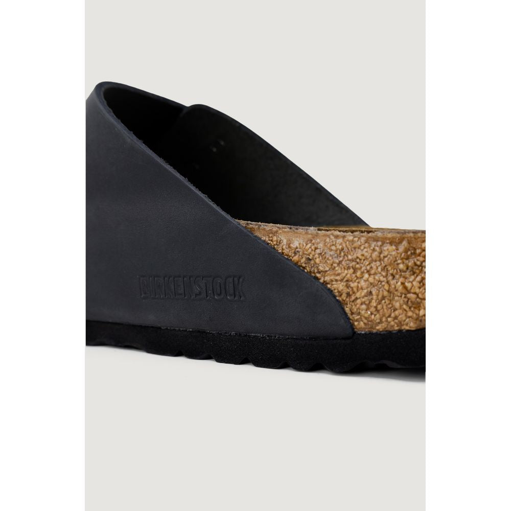 Birkenstock – Schwarze Synthetik-Slipper