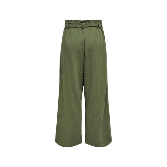 Only Green Viscose Casual Pants
