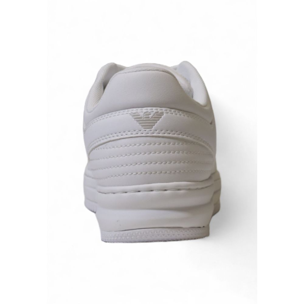 EA7 Emporio Armani Weiße Sportschuhe aus Polyester
