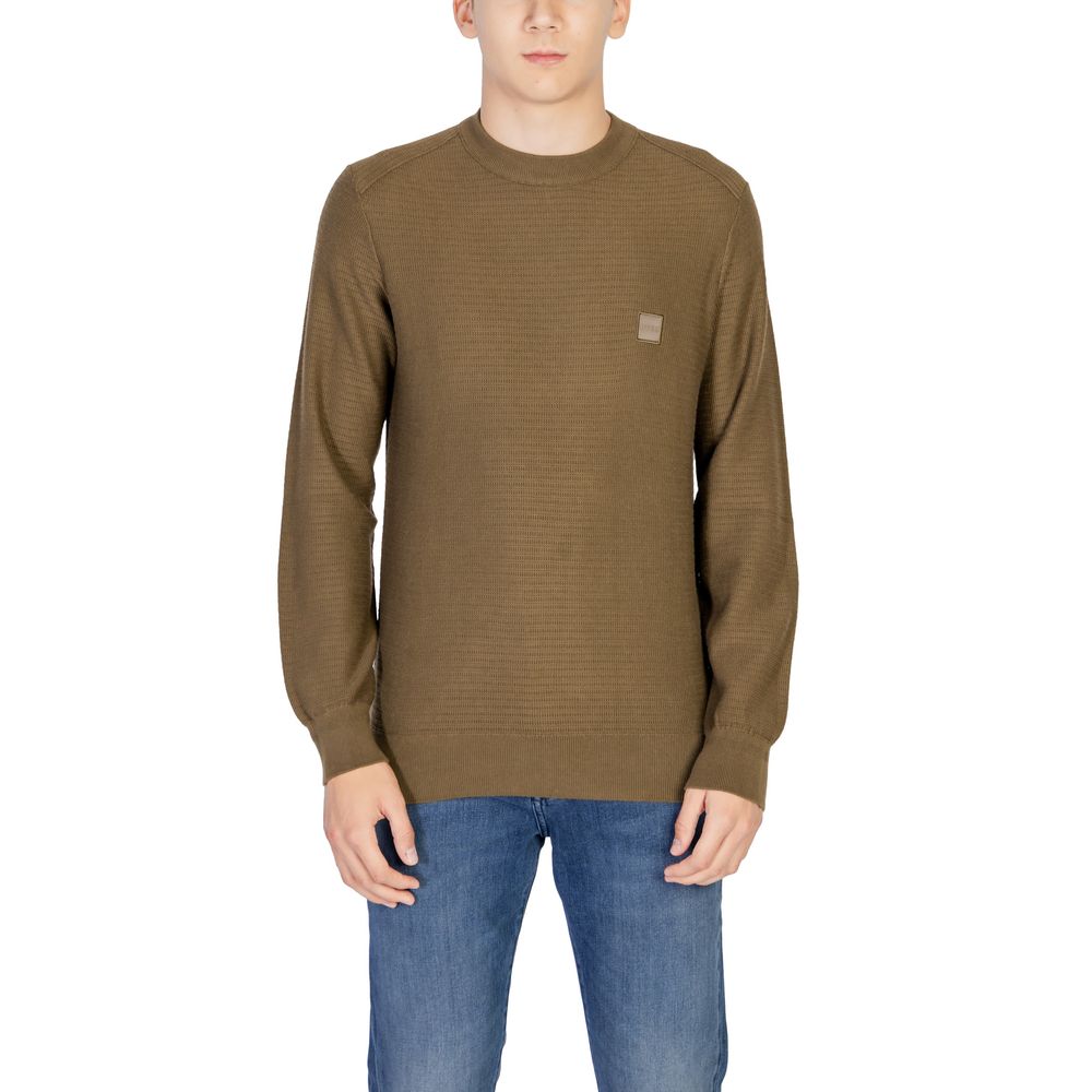 Hugo Boss Grünes Baumwoll-Sweatshirt