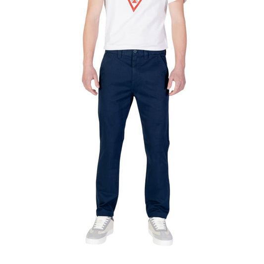 Tommy Hilfiger Jeans – Enge Baumwollhose in Blau