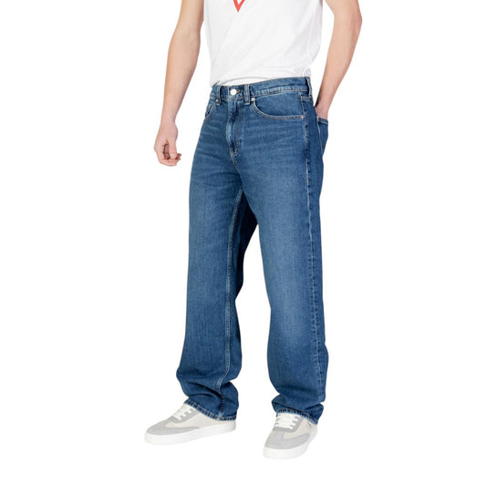 Tommy Hilfiger Jeans – Blaue Jeans aus recycelter Baumwolle mit entspannter Passform