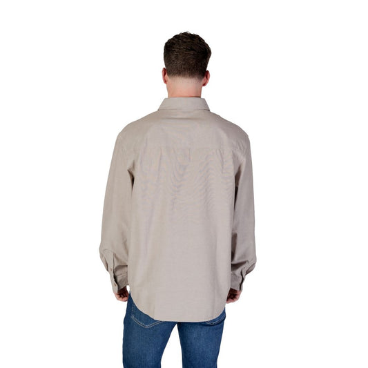 Calvin Klein Jeans – Beiges Hemd aus recycelter Baumwolle