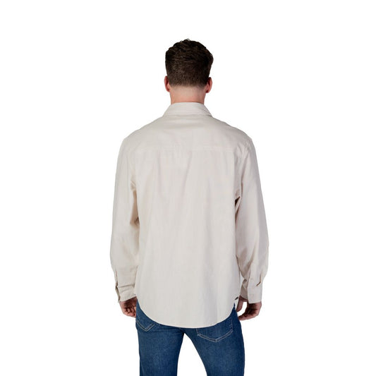 Calvin Klein Jeans – Beiges Hemd aus recycelter Baumwolle