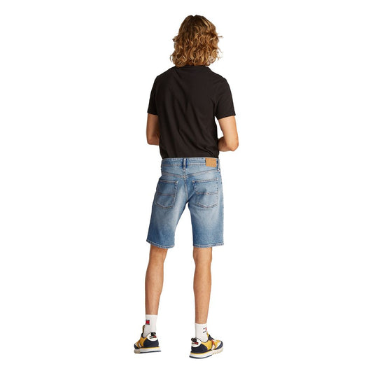 Tommy Hilfiger Jeans – Hellblaue Bermuda aus recycelter Baumwolle