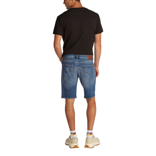 Tommy Hilfiger Jeans – Blaue Bermuda aus recycelter Baumwolle
