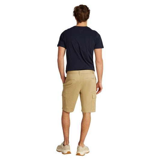 Tommy Hilfiger Jeans – Beige Baumwoll-Bermuda