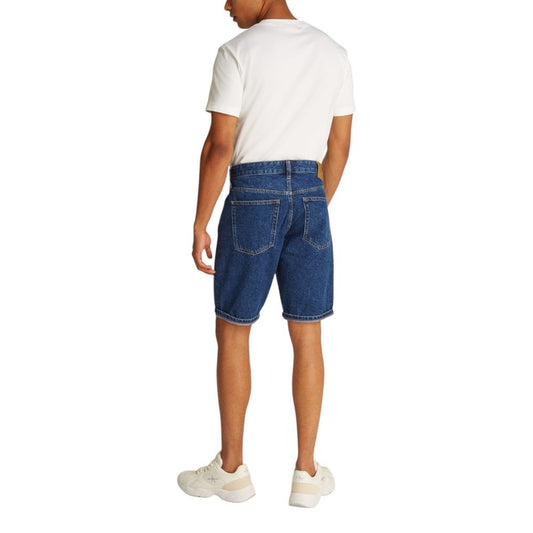 Calvin Klein Jeans – Blaue Baumwoll-Bermuda