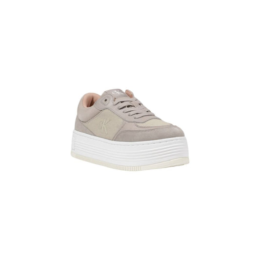 Calvin Klein Jeans – Beige Sneaker aus recycelter Baumwolle
