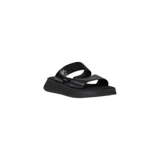 Calvin Klein Jeans – Schwarze Ledersandalen