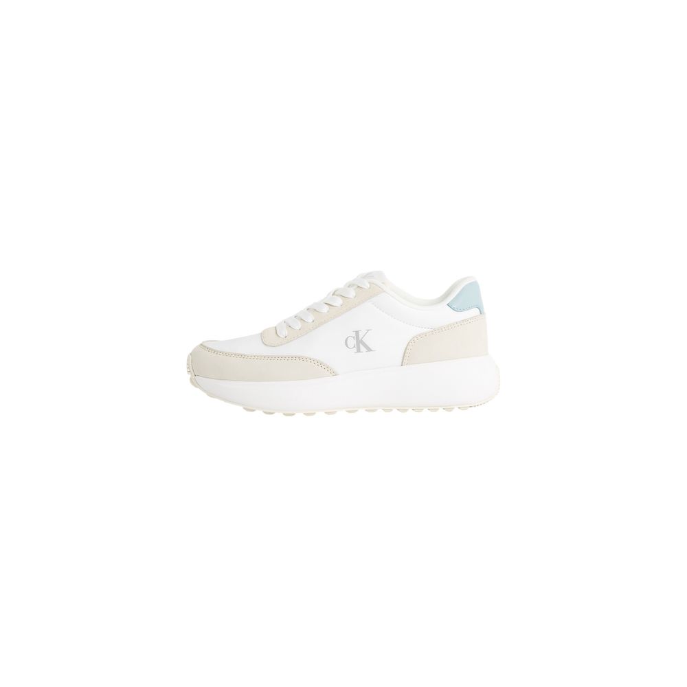 Calvin Klein Jeans Beige Leder-Sneaker