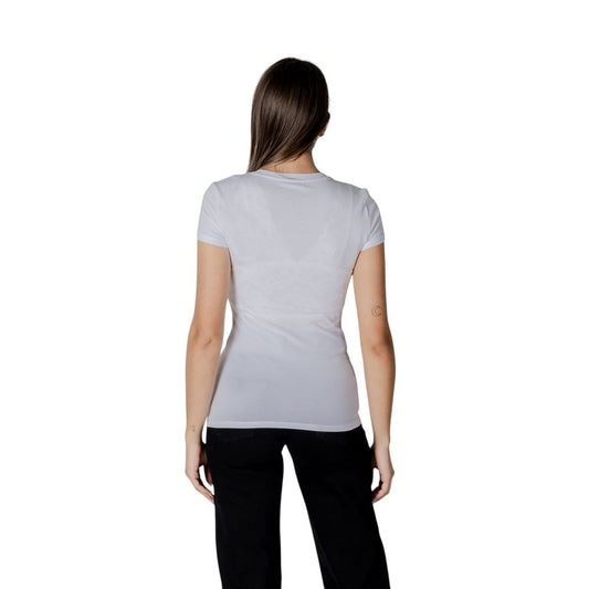 Armani Exchange – Weißes Baumwoll-T-Shirt