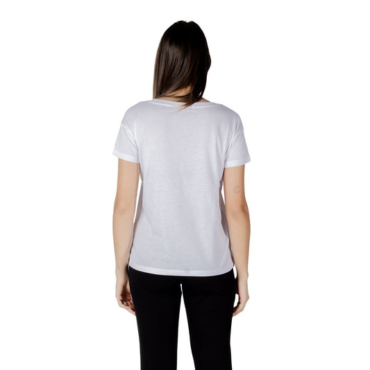 Armani Exchange – Weißes Baumwoll-T-Shirt