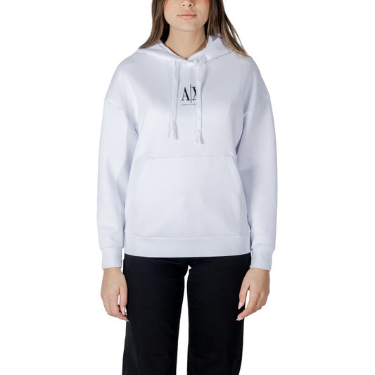 Armani Exchange – Kapuzenpullover aus weißer Baumwolle