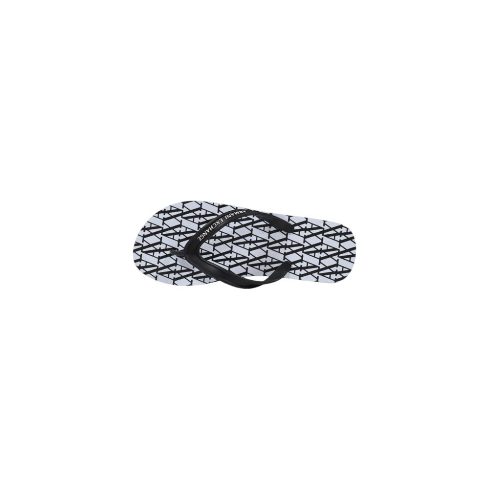 Armani Exchange Weiße Zehentrenner aus Gummi
