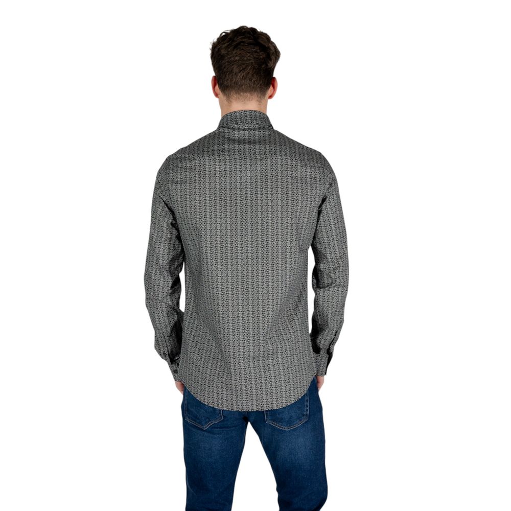 Armani Exchange Schwarzes Baumwollhemd