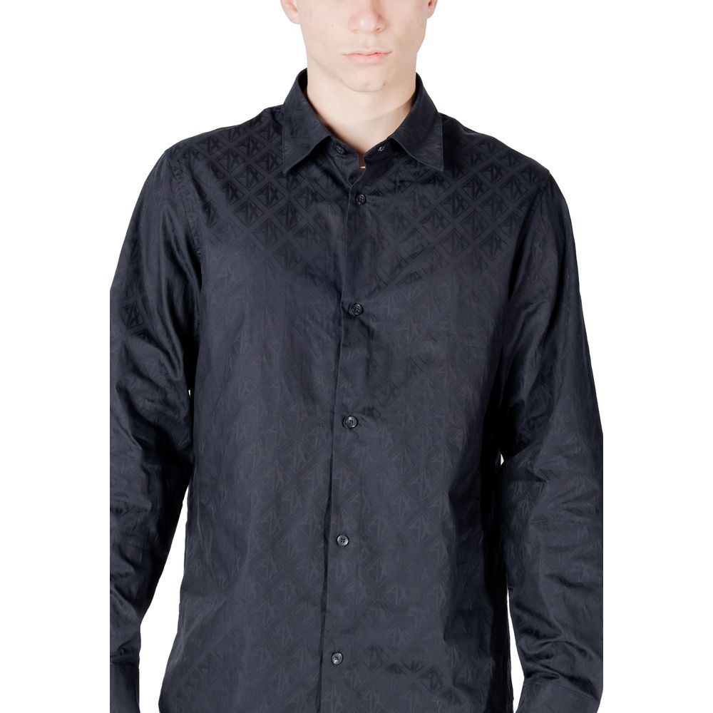 Blaues Baumwollhemd von Armani Exchange