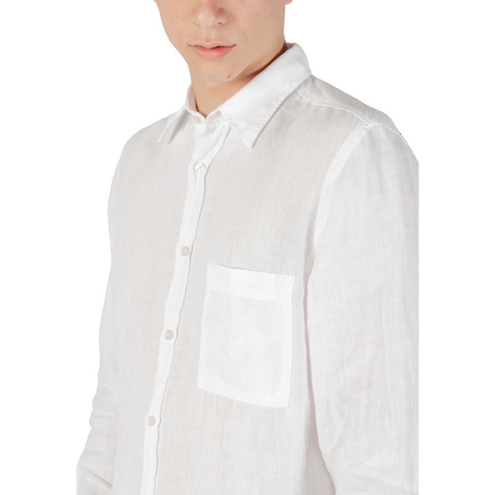 Hugo Boss – Weißes Leinenhemd