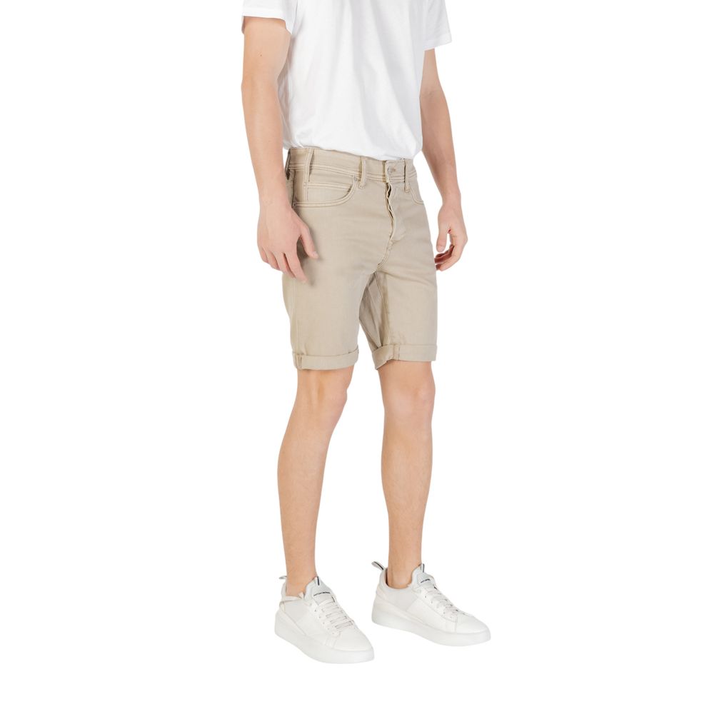 Replay Grüne Bermuda-Shorts aus Baumwolle