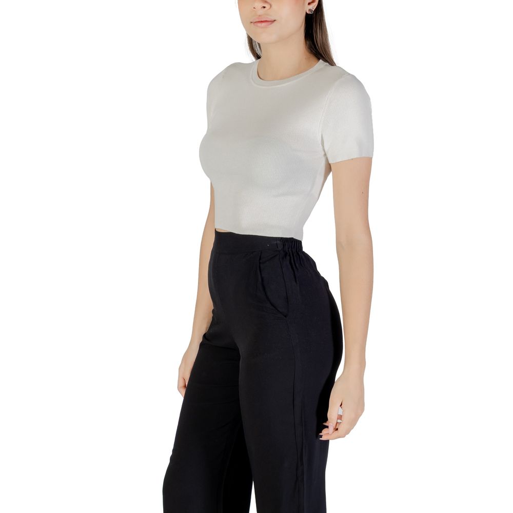 Jacqueline De Yong Weißer Viskosepullover