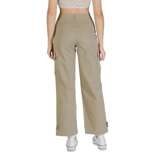 Only Beige Baumwollhose
