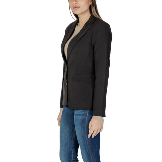 Only – Schwarzer Blazer aus recyceltem Polyester