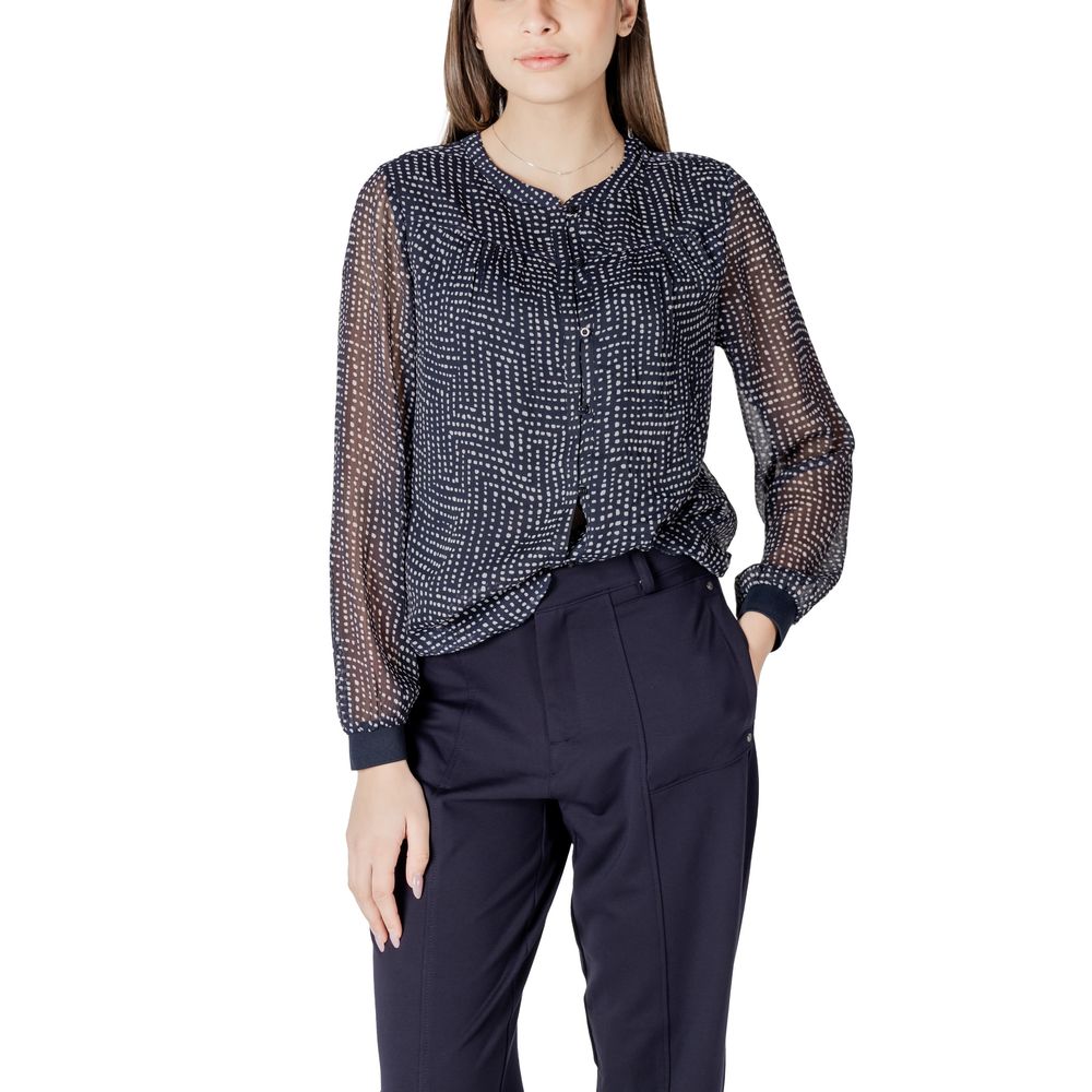 Street One blaue Polyesterbluse