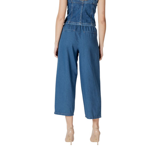 ICHI Blaue Baumwolljeans