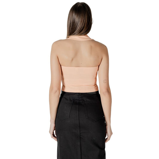 Calvin Klein Jeans – Orangefarbenes Baumwolltop