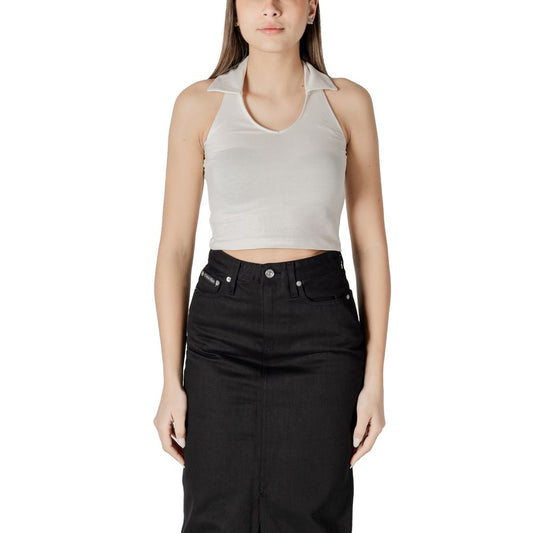 Calvin Klein Jeans – Beiges Baumwolltop
