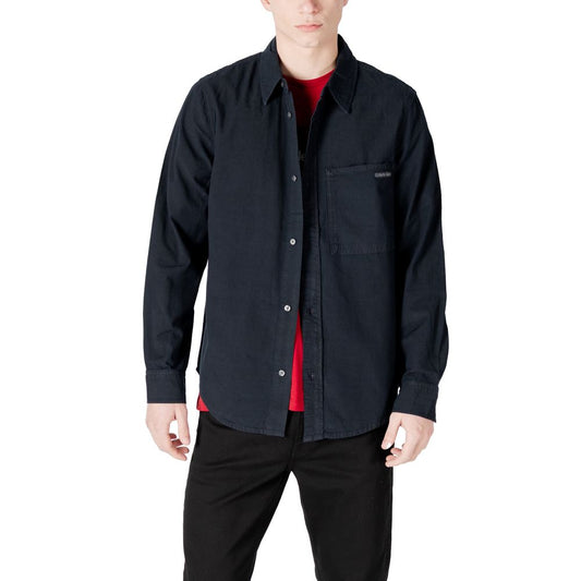 Calvin Klein Jeans – Schwarzes Baumwollhemd