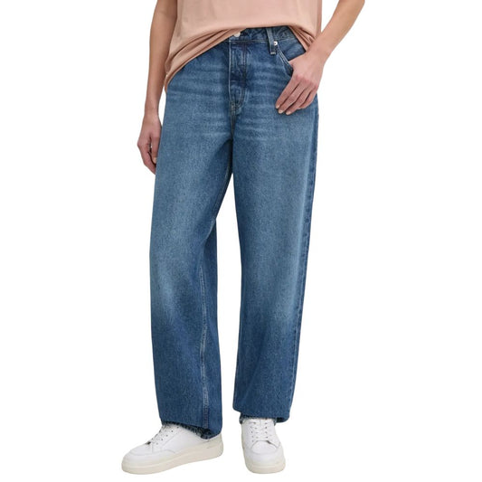 Calvin Klein Jeans, Blaue Mom-Jeans aus Baumwolle